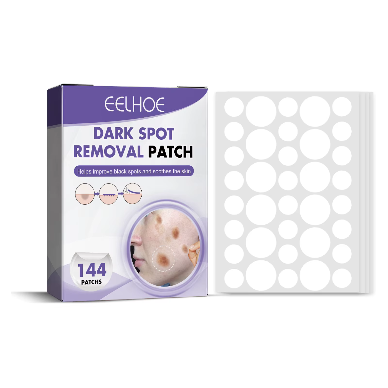 Patchs anti-taches - pour éclaircir les taches foncées du visage, chloasma, pigmentation et mélanine