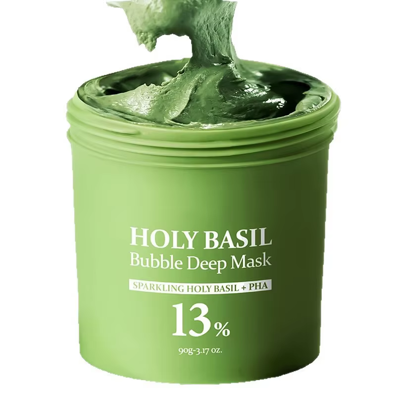 Masque facial nettoyant moussant au curcuma carbonaté, élimine les impuretés du visage, éclaircit et