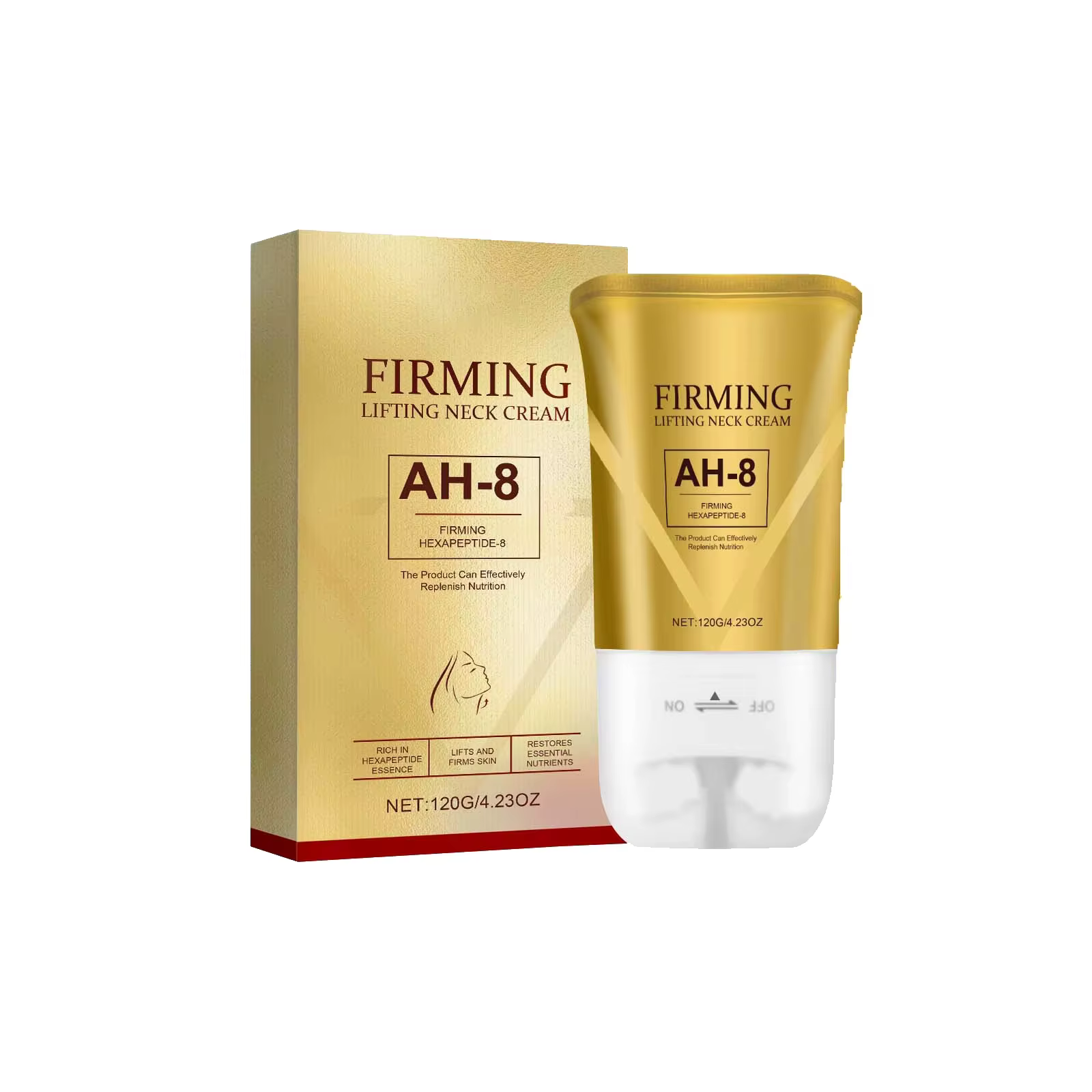 AH-8 crème raffermissante pour le cou hydratant Anti-âge lissage des rides Massage électrique crème