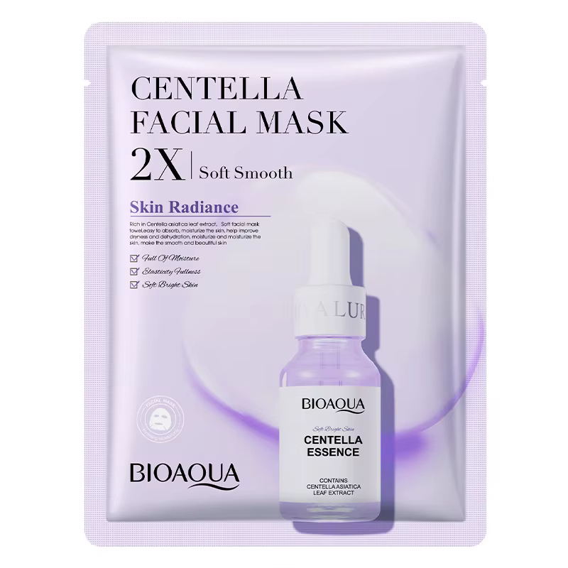 20 pièces BIOAQUA Centella collagène masque pour le visage hydratant rafraîchissant feuille masques