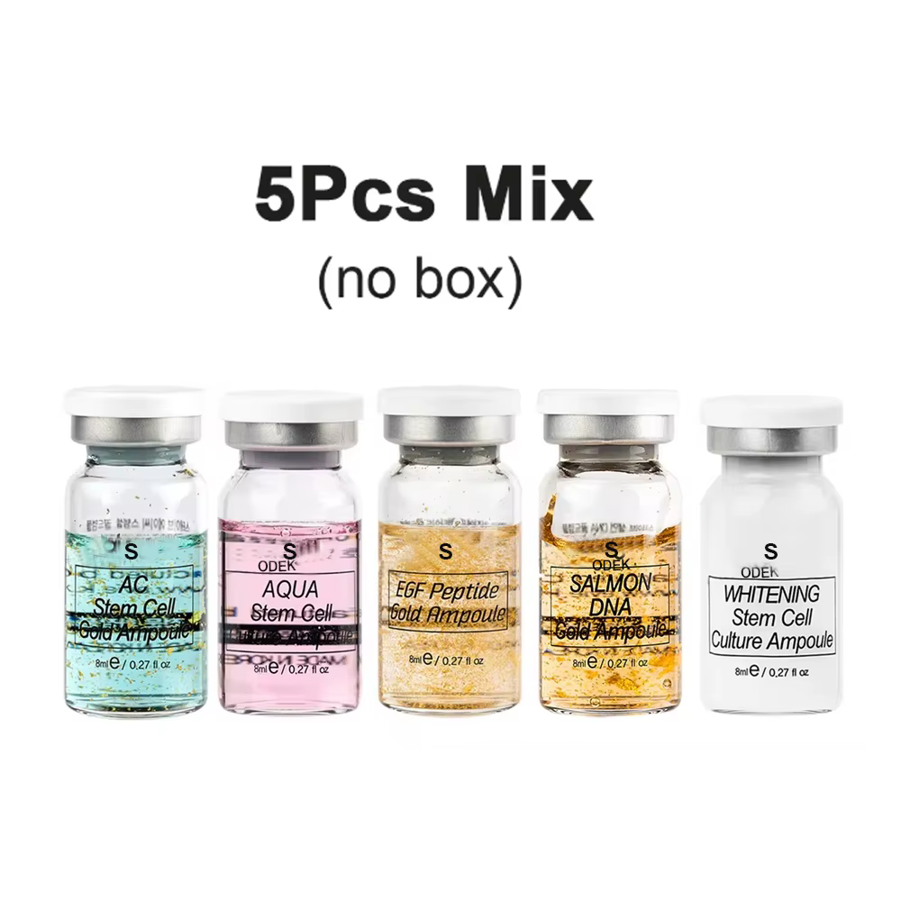 Kit Sérum Booster Ampoule Coréen 8ml BB Cream Éclaircissant Hydratant au DNA de Saumon pour Soin de 