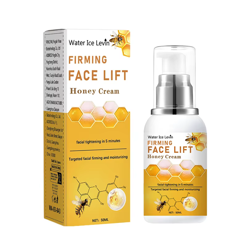 Crème de lifting instantanée au miel et pour la peau ferme, Lifting durable, réduit les ridules, crè