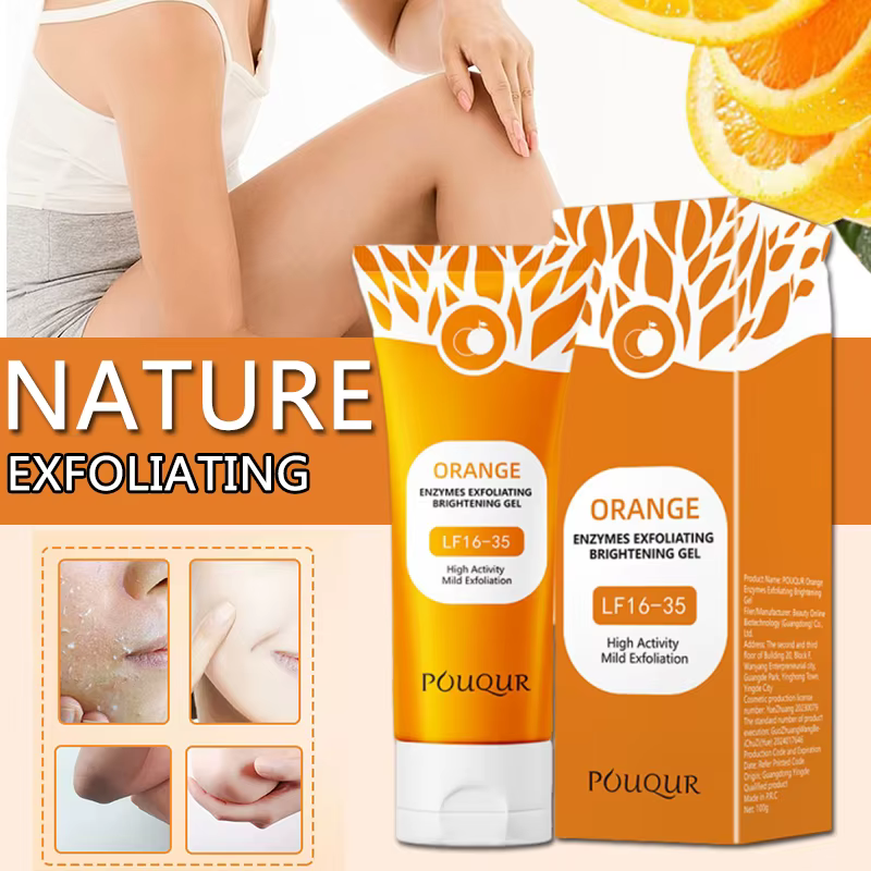 Gel exfoliant Orange crème hydratante visage gommage pour le corps Gel nettoyage en profondeur hydra