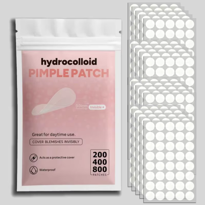 Ensemble de patchs invisibles transparents pour boutons, 200/400/800 pièces, autocollants hydrocollo