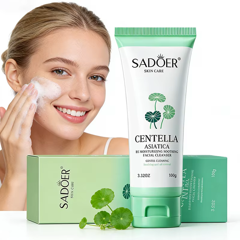 Nettoyant visage SADOER à la Centella, hydratant, éclaircissant, anti-acné, nettoyage en profondeur,