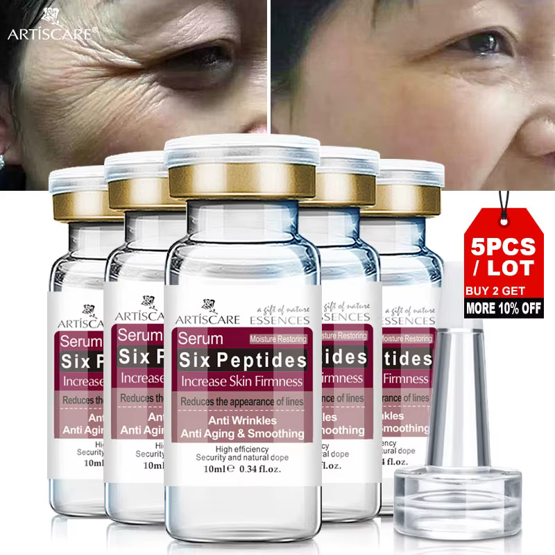 ARTISCARE Six Peptides sérum pour le visage 5 pièces/lot pour hydrater Essence du visage soin de la