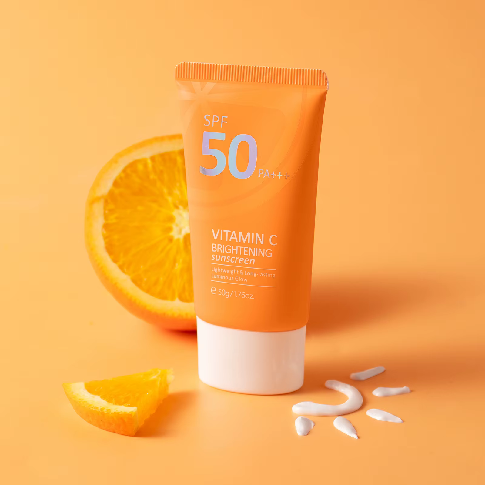Éventuelles F50 +-Crème solaire à la vitamine C pour la peau grasse, contrôle du sébum, protection q
