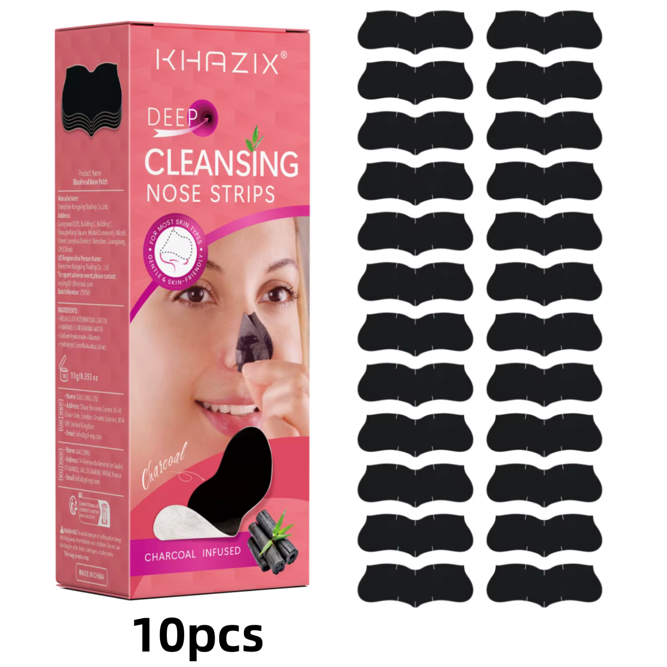 Bandes nasales hydrocolloïdes noires, nettoyant en profondeur pour points noirs, patchs doux pour le