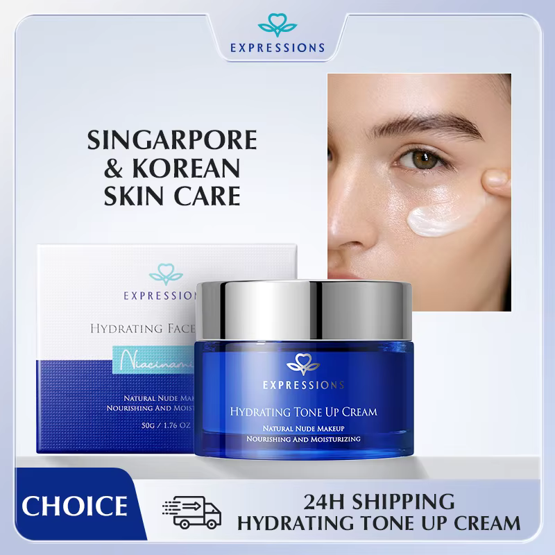 EXPRESSIONS Crème hydratante tonifiante pour le visage – Niacinamide éclaircissante, aspect naturel 