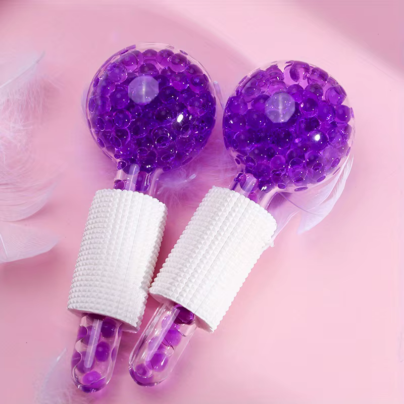 Boîte de 2 pièces de globes LCE pour le visage et les yeux, outil de refroidissement, masseur facial