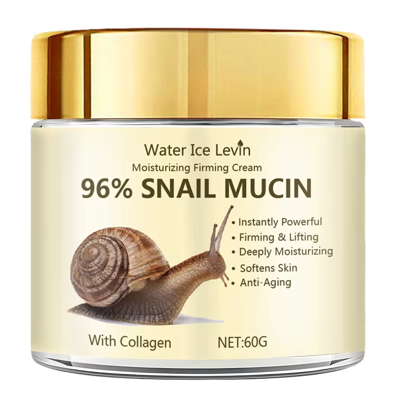 Crème raffermissante hydratante à 96 % de mucine d'escargot au collagène, hydrate en profondeur, fer