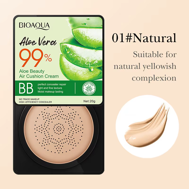 Aloe coussin d'air CC crème champignon tête bouffée hydratant correcteur éclaircissant BB crème impe