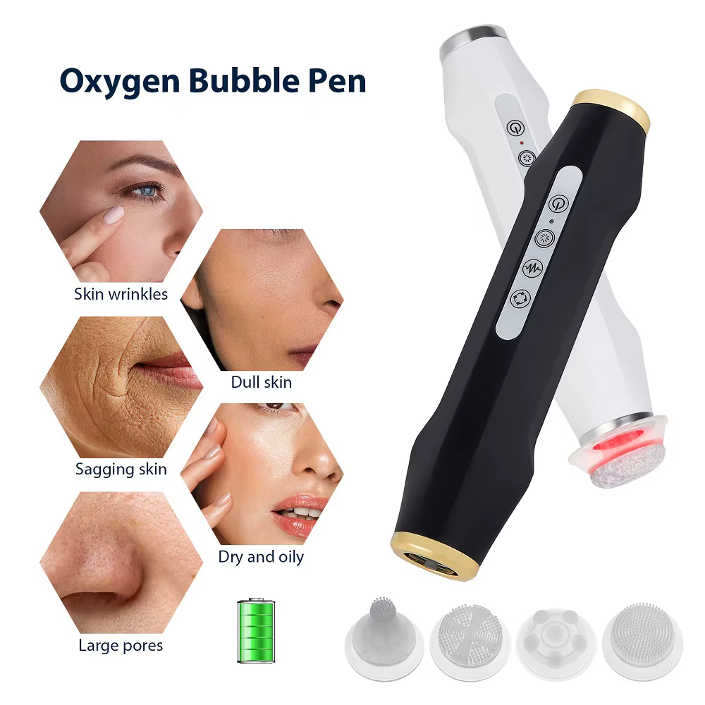 Stylo à bulles d'oxygène Portable, Machine à bulles d'oxygène CO2 Rechargeable, nettoyage en profond