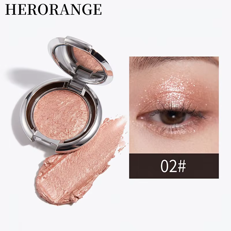 Crème illuminateur Herorange, éclat nacré délicat pour un effet 3D instantané, multi-usages pour le