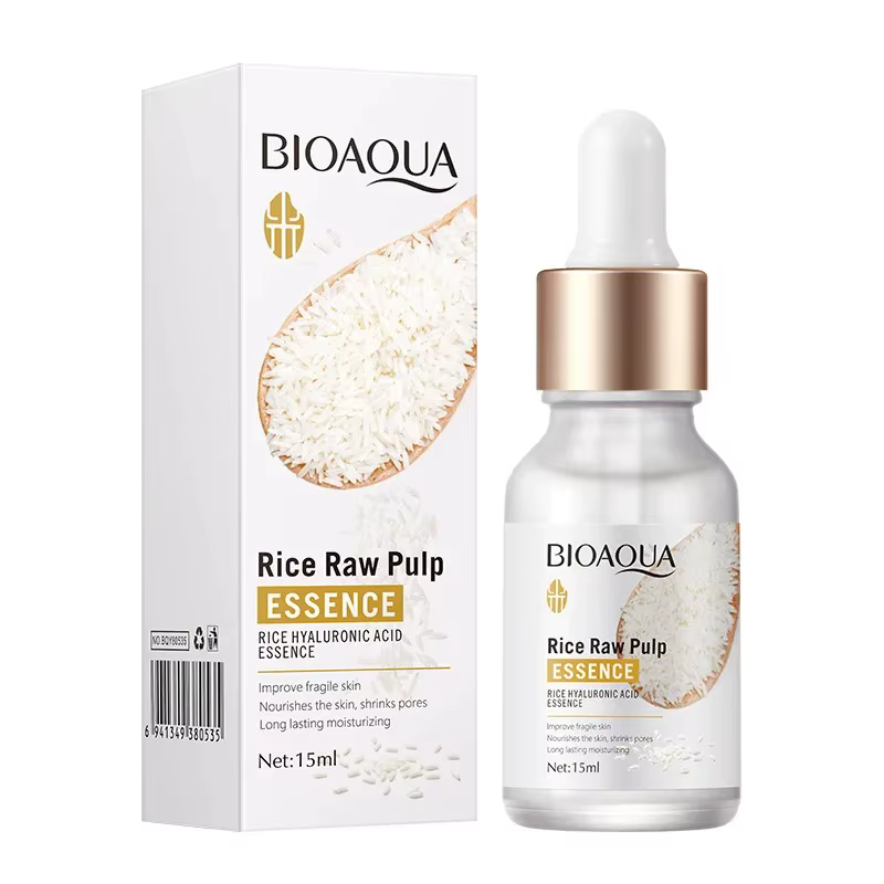 Sérum en pulpe brute de riz, acide hyaluronique, nourrissant, hydratant, blanchissant, Anti-rides, r