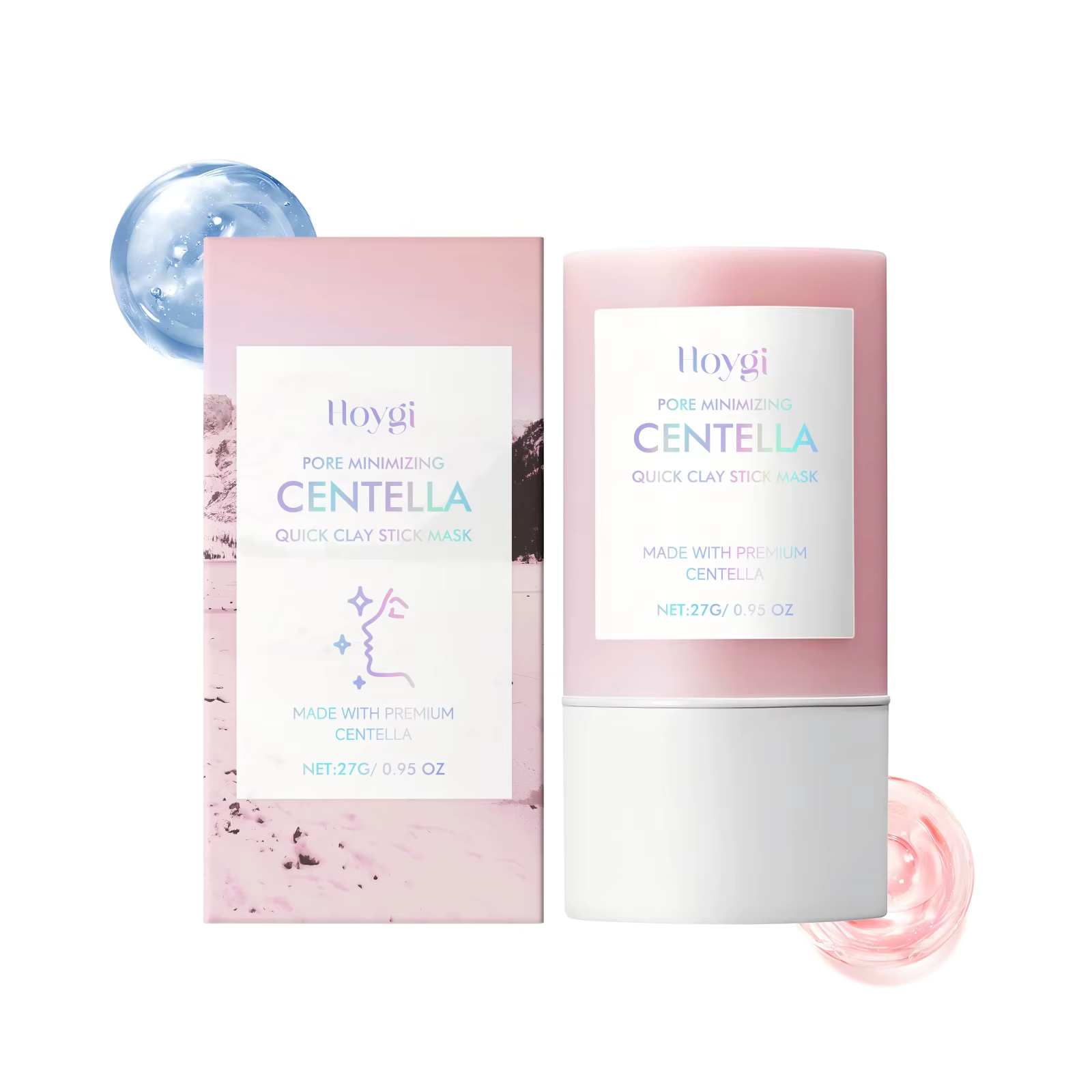 Masque en stick à l'argile de Centella purifiant, resserre les pores, élimine les points noirs, hydr