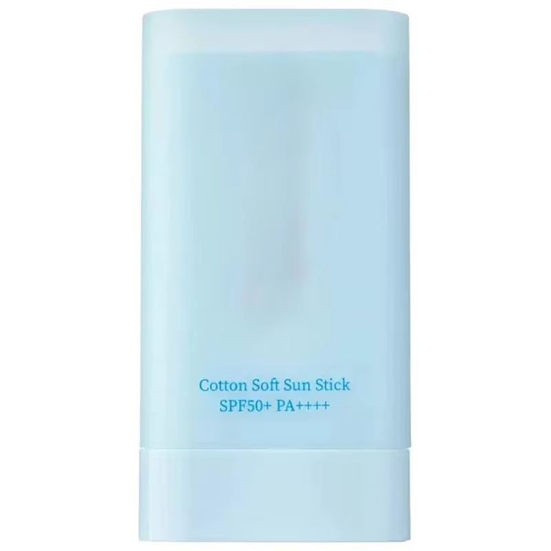 Nouveau Stick Solaire Coréen Bleu Clair Mat pour une Peau Douce et Soyeuse – Texture Aquatique Coton