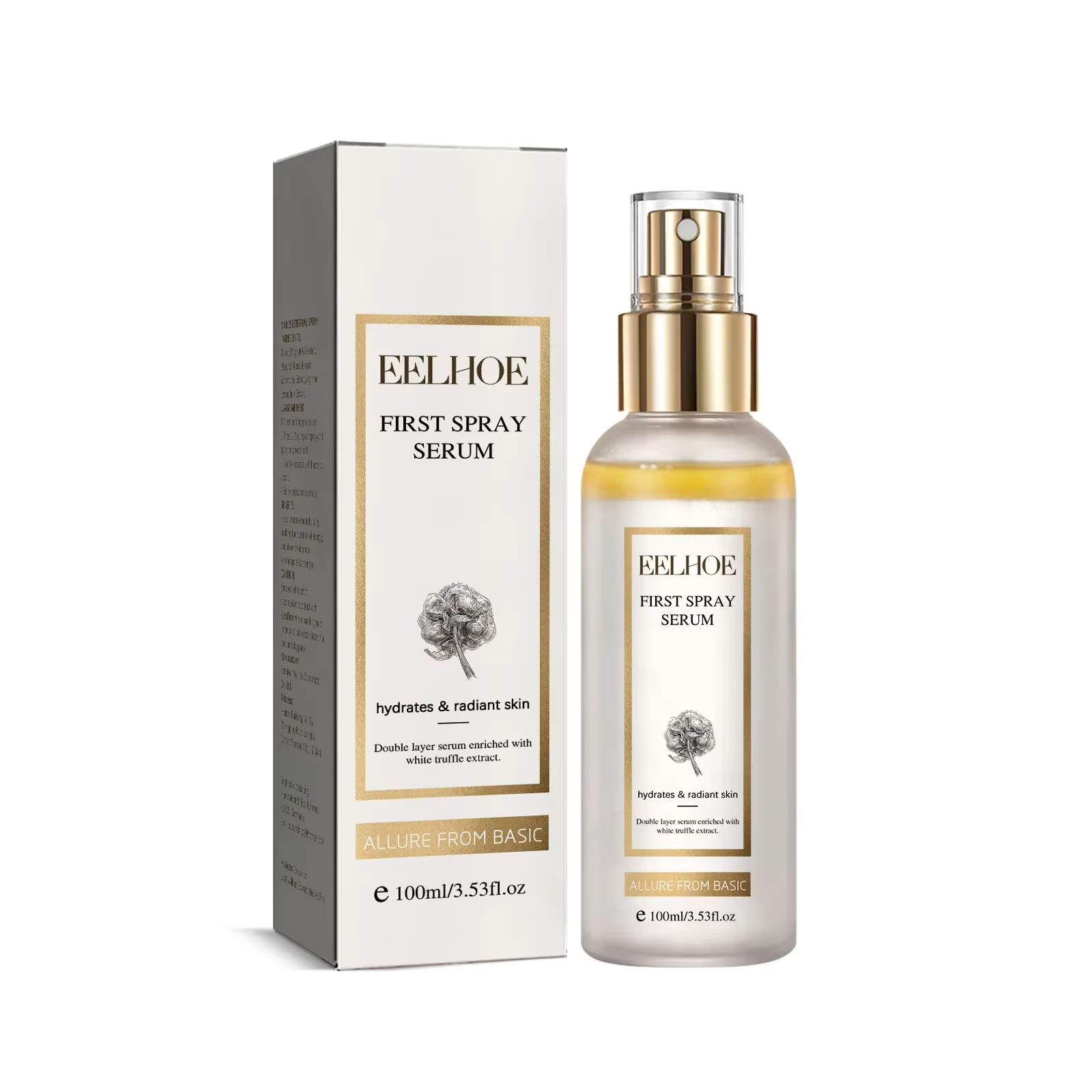 Sérum pour le visage à la truffe blanche, Spray hydratant, rétrécit les Pores, Essence hydratante, r