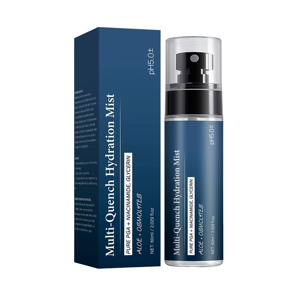 Brume hydratante multi-action pour le visage avec complexe PGA repulpant, glycérine, aloe vera et pl
