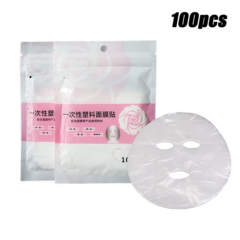 Masque nettoyant naturel pour tout le visage, 100 pièces, Film plastique jetable en papier, outil de