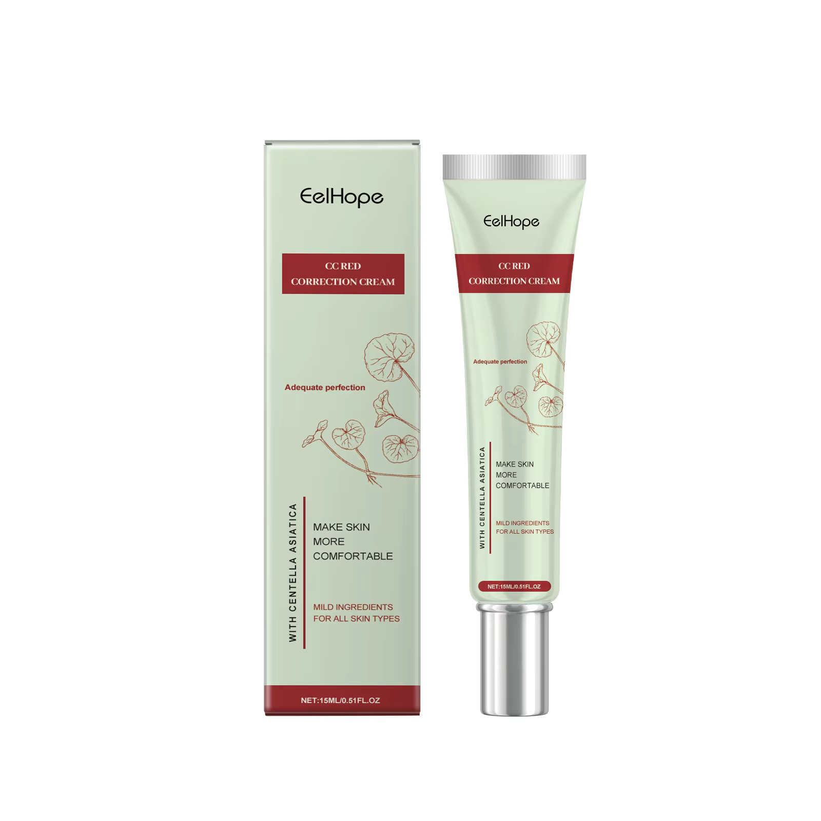 Centella Asiatica CC crème réparation rougeurs dommages lissage hydratant éclaircir crème solaire co