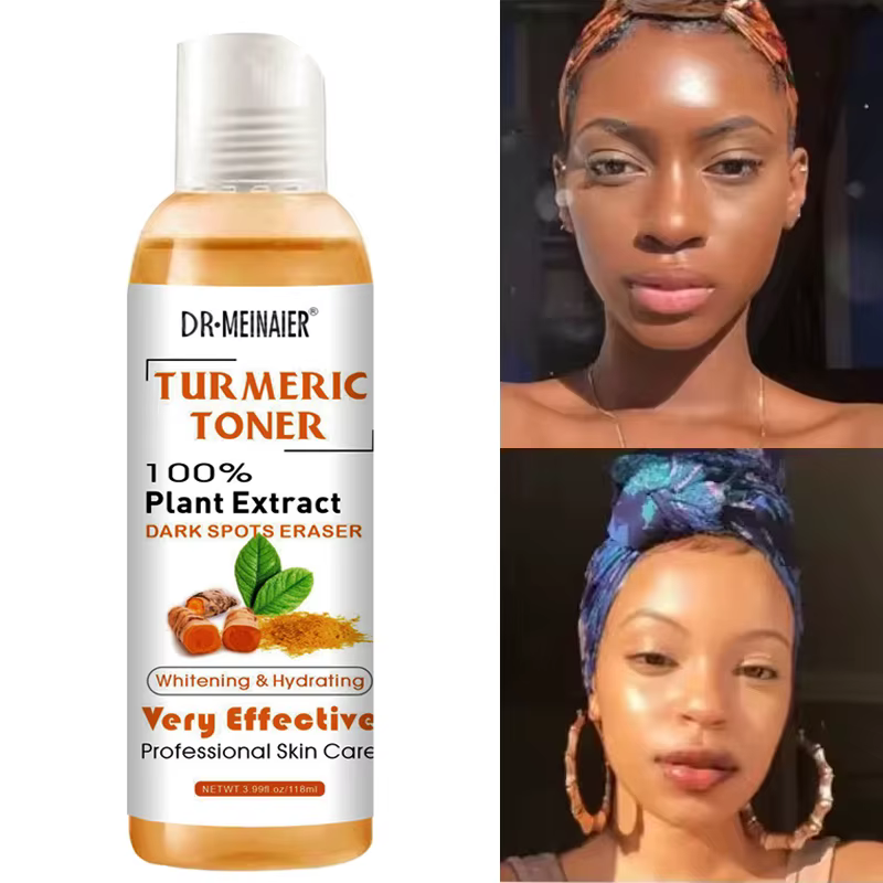 Sérum éclaircissant pour le visage, tonique au curcuma, correcteur foncé, hydratant, vitamine C, Ess