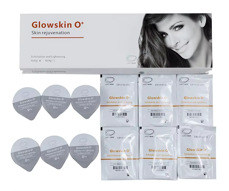 Crème éclaircissante pour la peau professionnelle, kit de traitement à l'oxygène O2, gel anti-âge