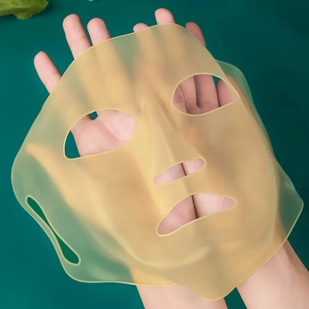 Masque facial hydratant en silicone 3D, outil de visage raffermissant