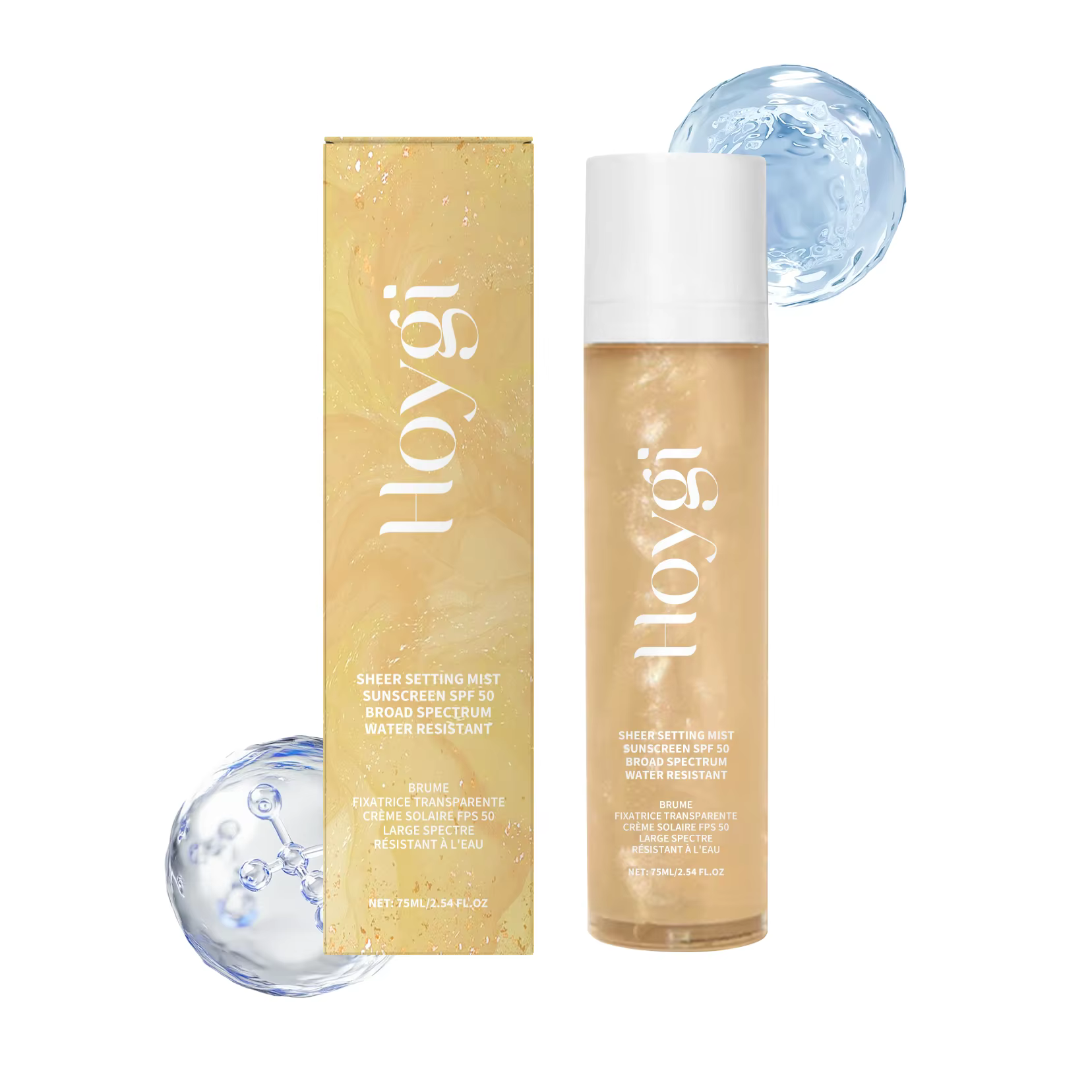 Brume hydratante pour le visage, acide hyaluronique, Spray hydratant léger, peau sensible, absorptio