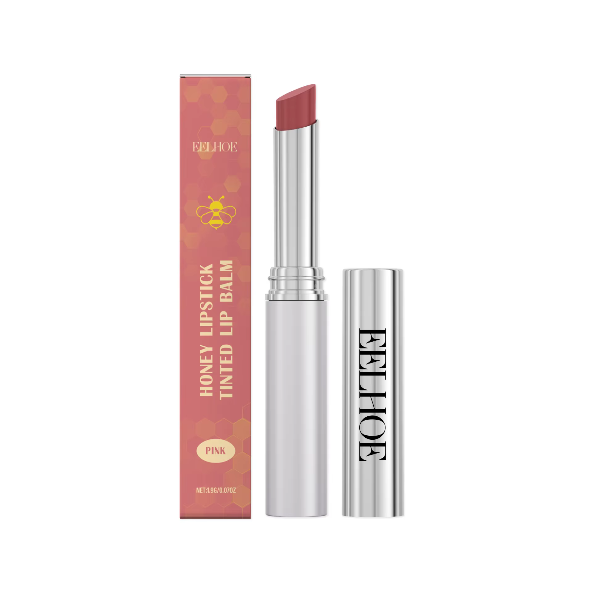 EELHOE rose miel rouge à lèvres vitamine E longue durée teinte pour les lèvres imperméable nourrir l