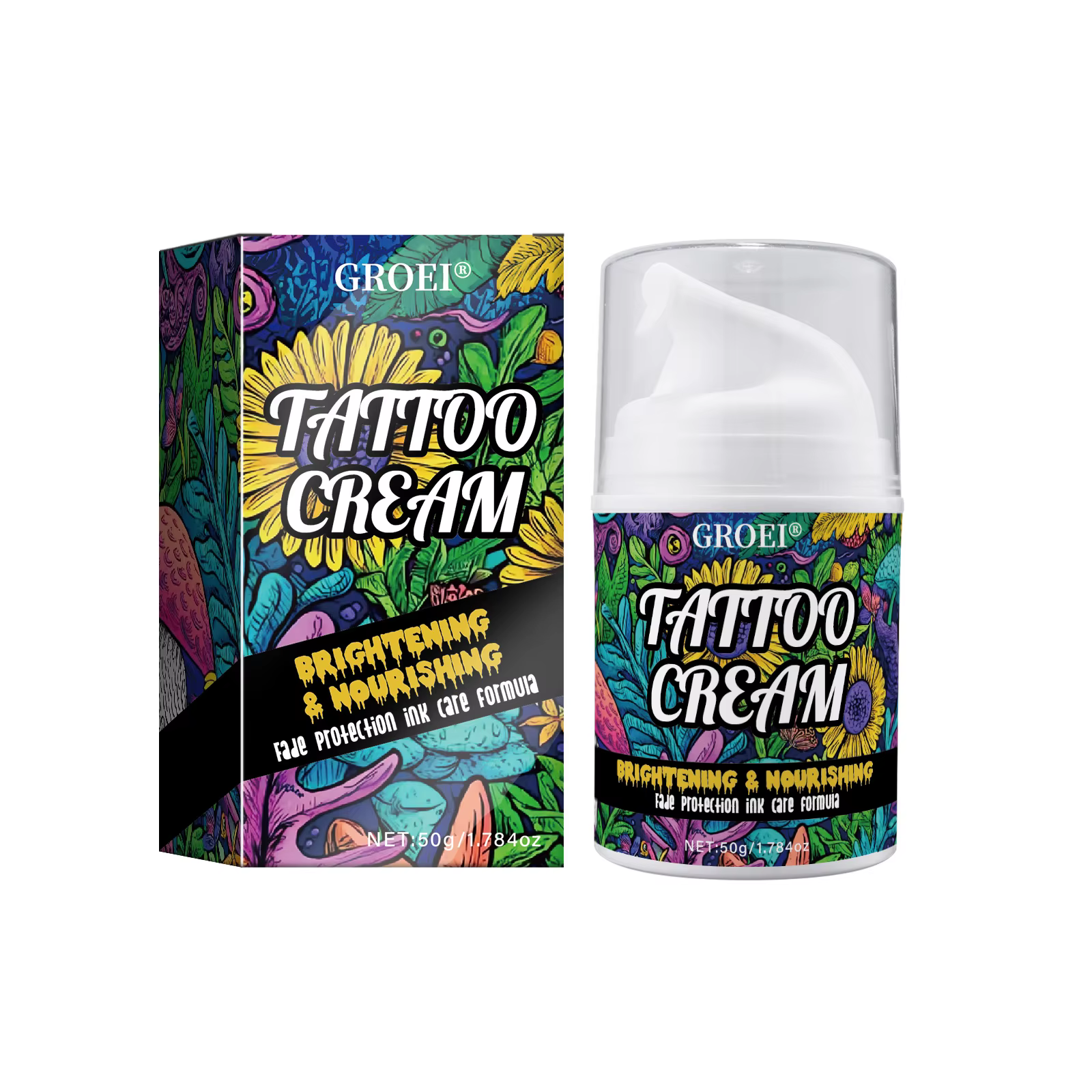 Baume cicatrisant pour tatouages à la Centella et à la noix de coco - Crème post-tatouage qui prévie