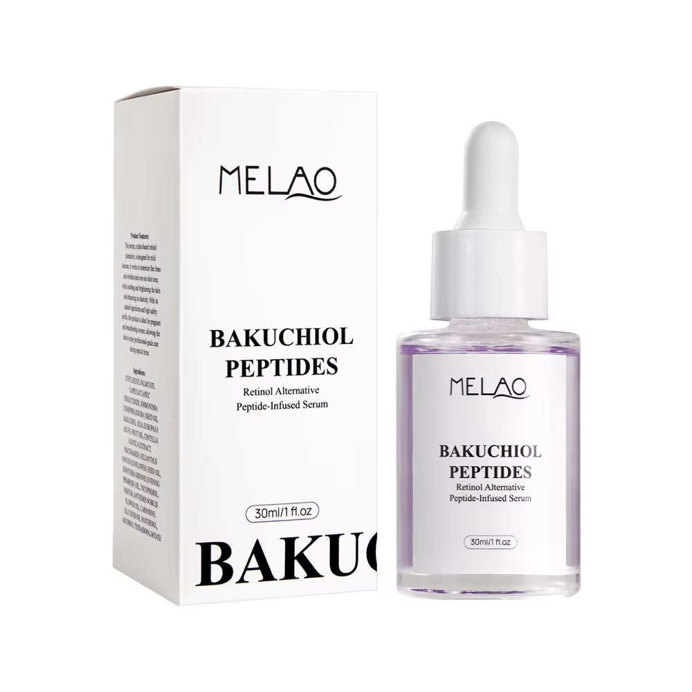 Sérum rajeunissant pour le visage au bakuchiol, anti-rides, atténue les ridules, raffermit la peau,