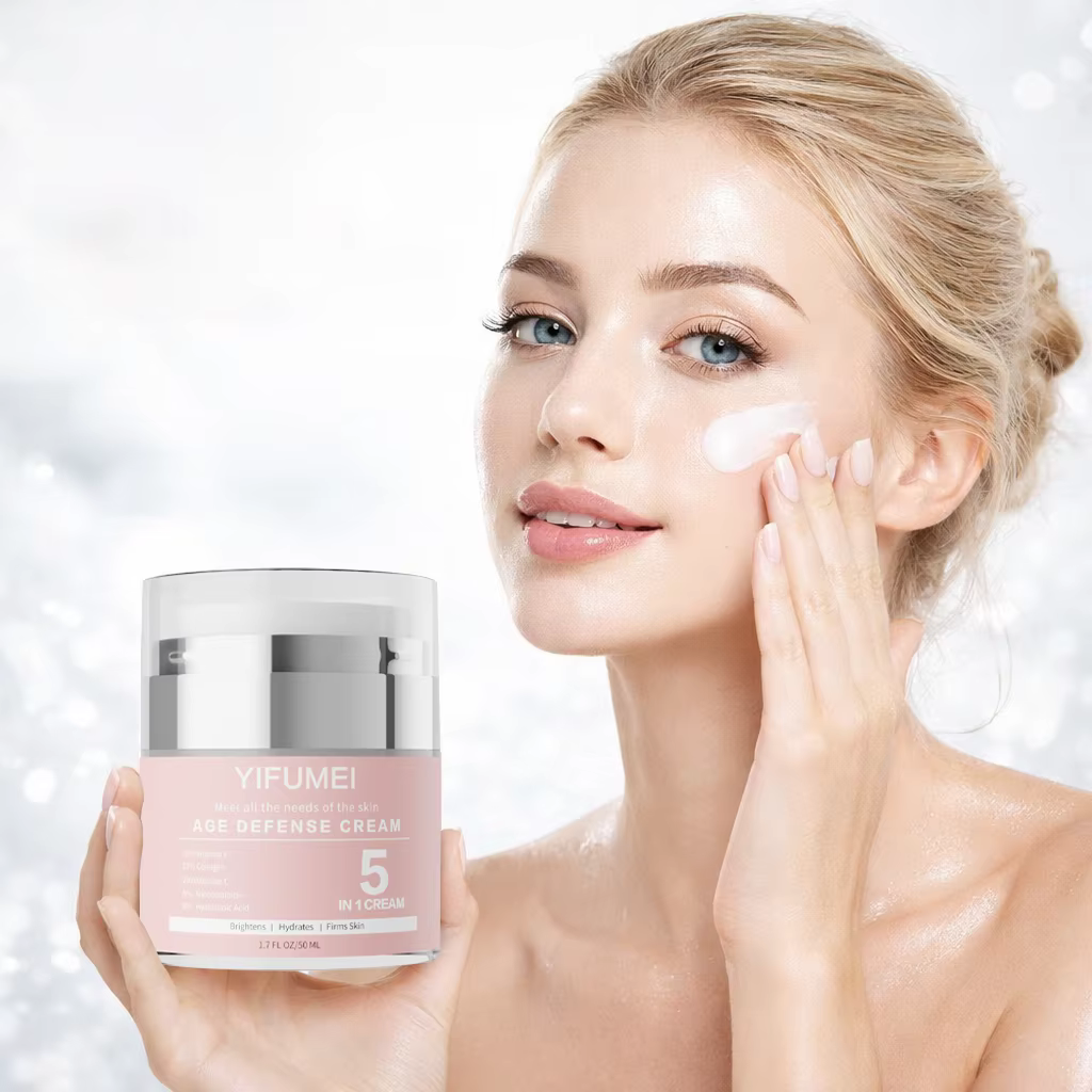 Crème pour le visage à la nicotinamide 5 en 1, soins de la peau, Anti-âge, hydratation en profondeur