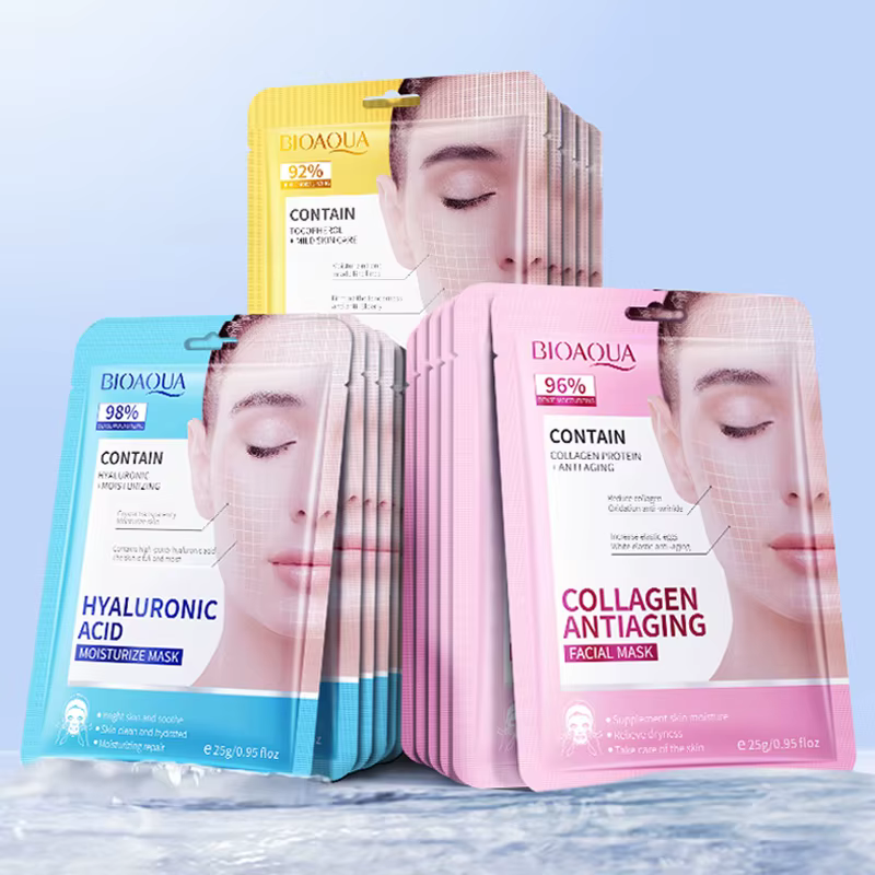 15 pièces BIOAQUA rétinol collagène masques pour le visage raffermissant hydratant nourrissant hydra