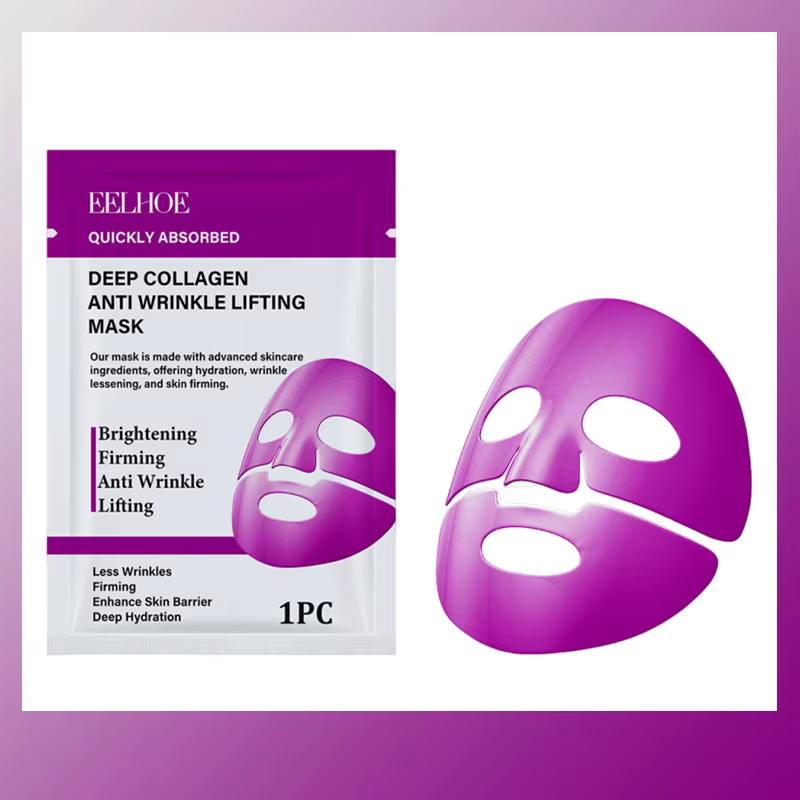 Masque Facial Anti-rides au collagène, Anti-âge, estompe les ridules, ferme, blanchiment de la peau,