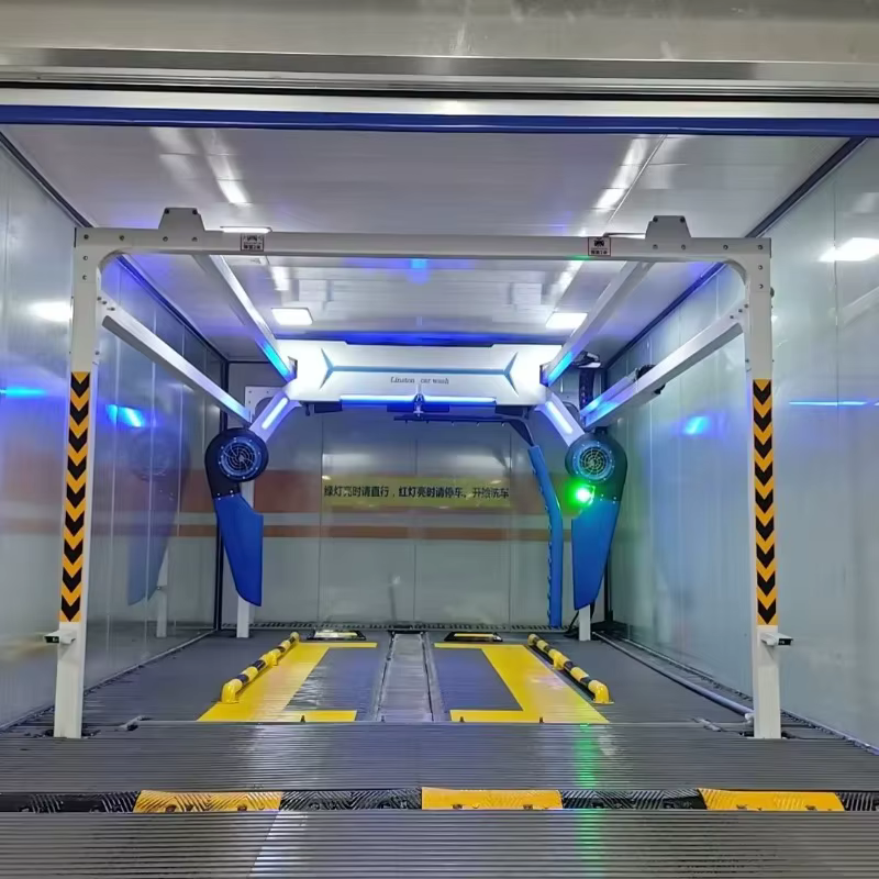 Système de nettoyage sans contact complet, tunnel de lavage de voitures automatisé sans brosses, mac