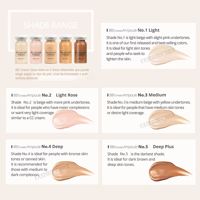 Corée 8ml saumon ADN BB crème lueur démarreur sérum Kit fond de teint blanchissant hydratant rajeuni