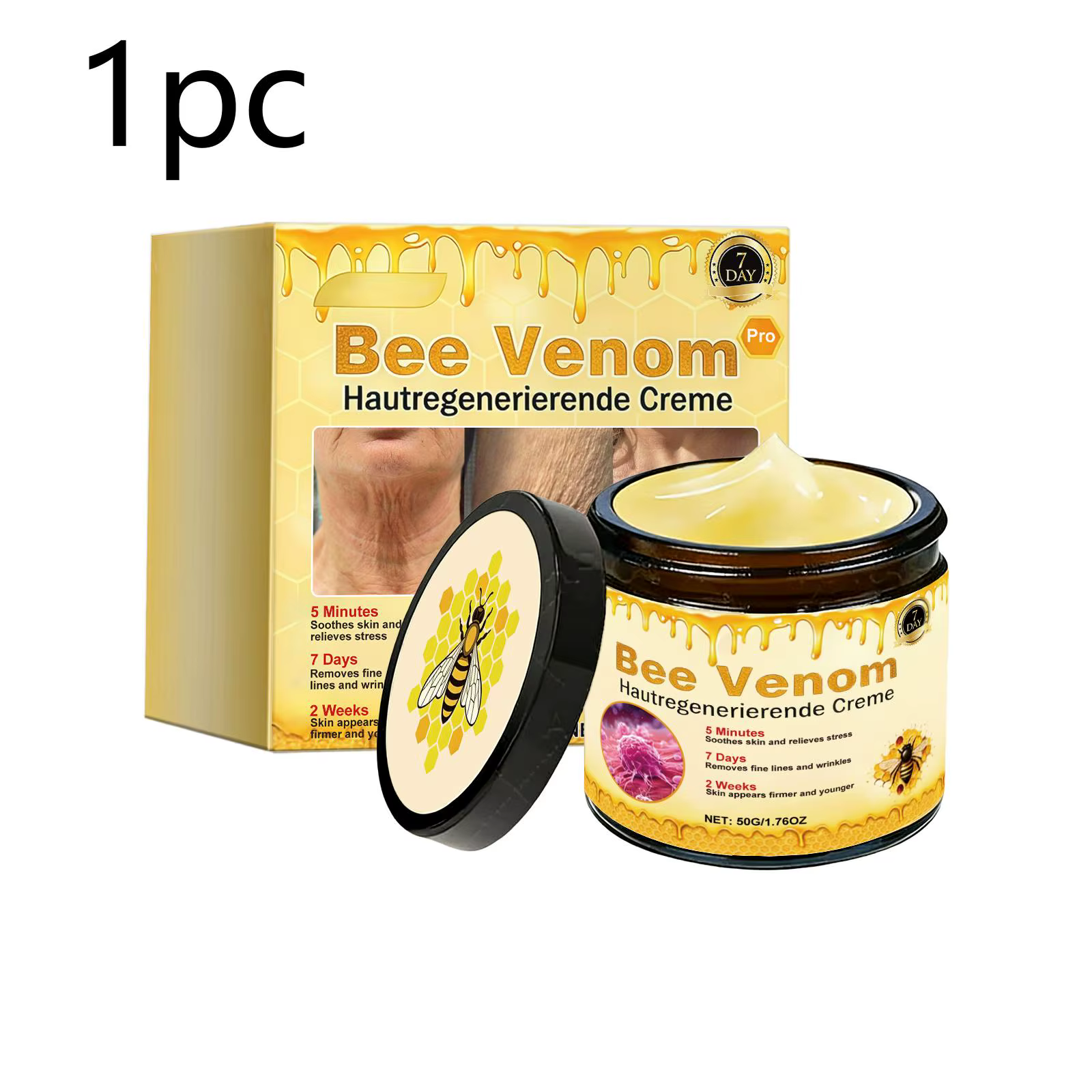 Crème au venin d'abeille Soulage les rougeurs Répare les dommages cutanés Renforce la barrière cutan