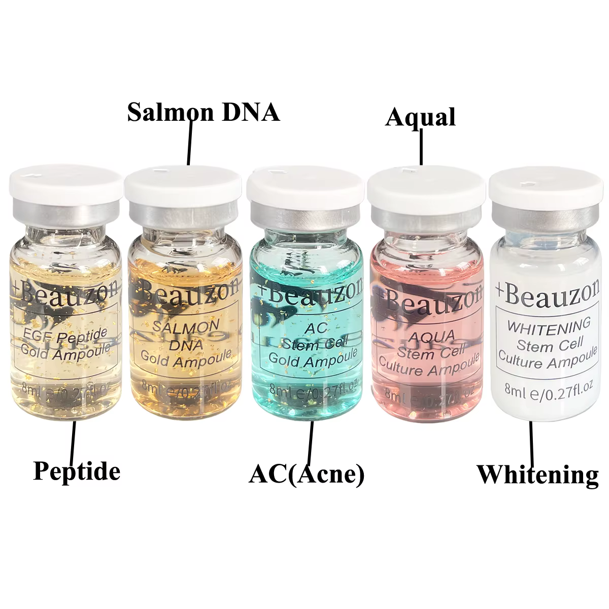 Sérum BB Beauzon 8ml, crème à l'acide hyaluronique, ampoule éclat du visage, essence peptide, fond d