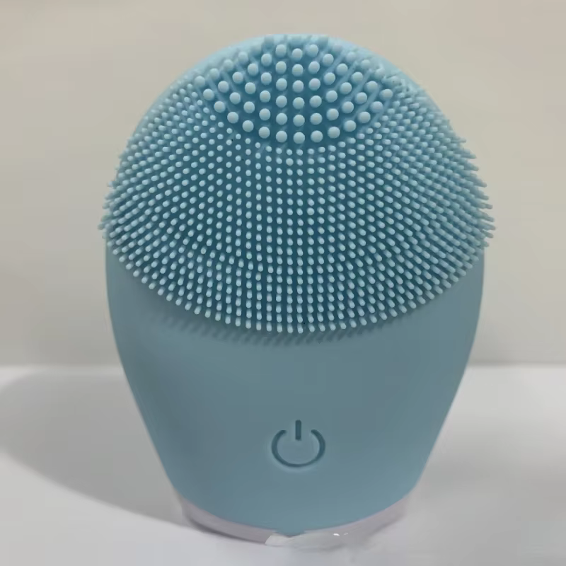 Brosse électrique de nettoyage du visage en Silicone, Vibration ultrasonique, Pores profonds, nettoy