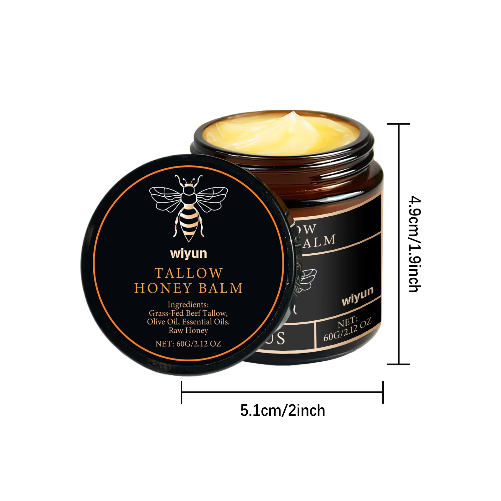 Tallow crème au miel lueur hydratante pour la peau améliorer l'élasticité doux blanchiment améliorer
