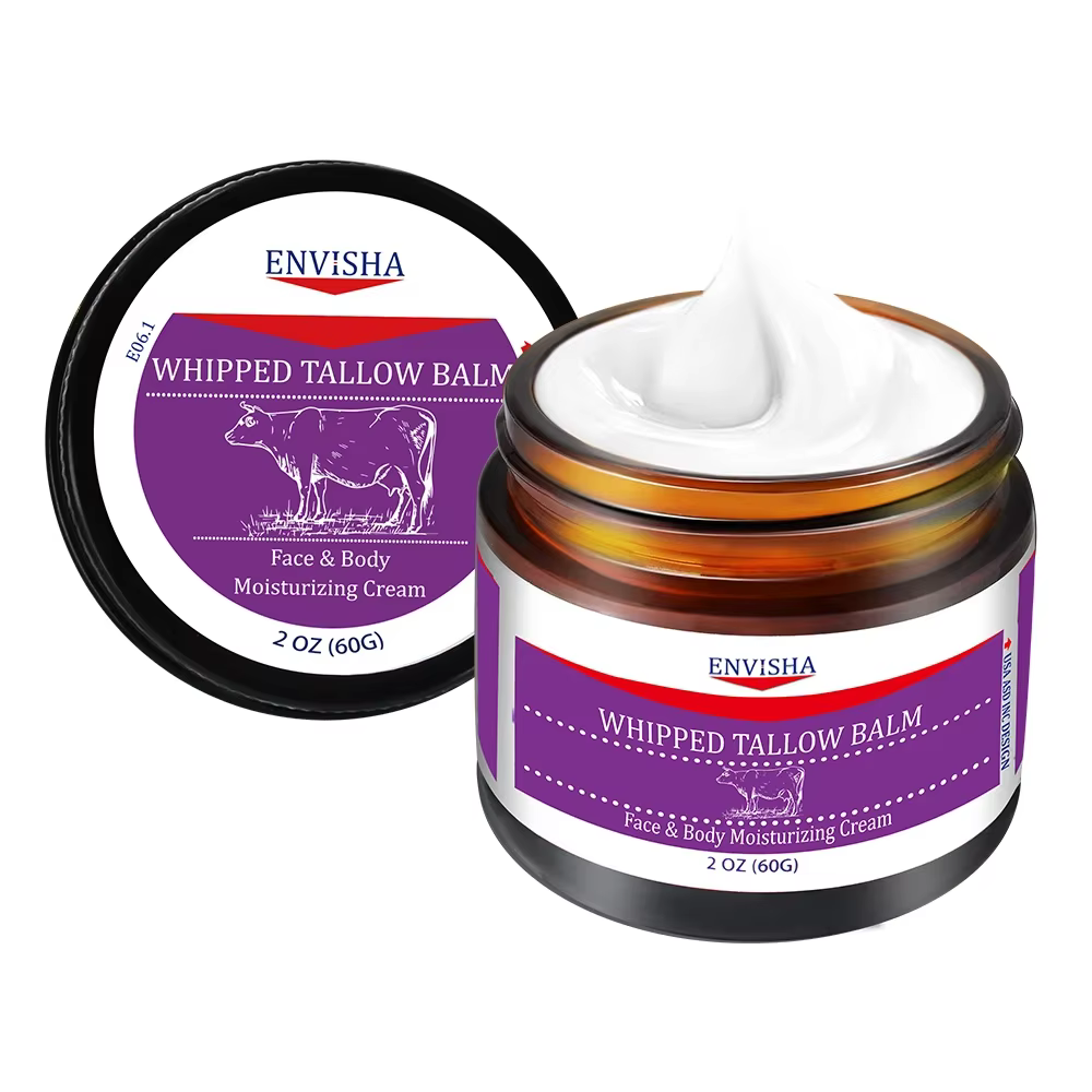 Crème pour le visage Anti-rides vieillissement fouetté Tallow baume collagène acide hyaluronique soi