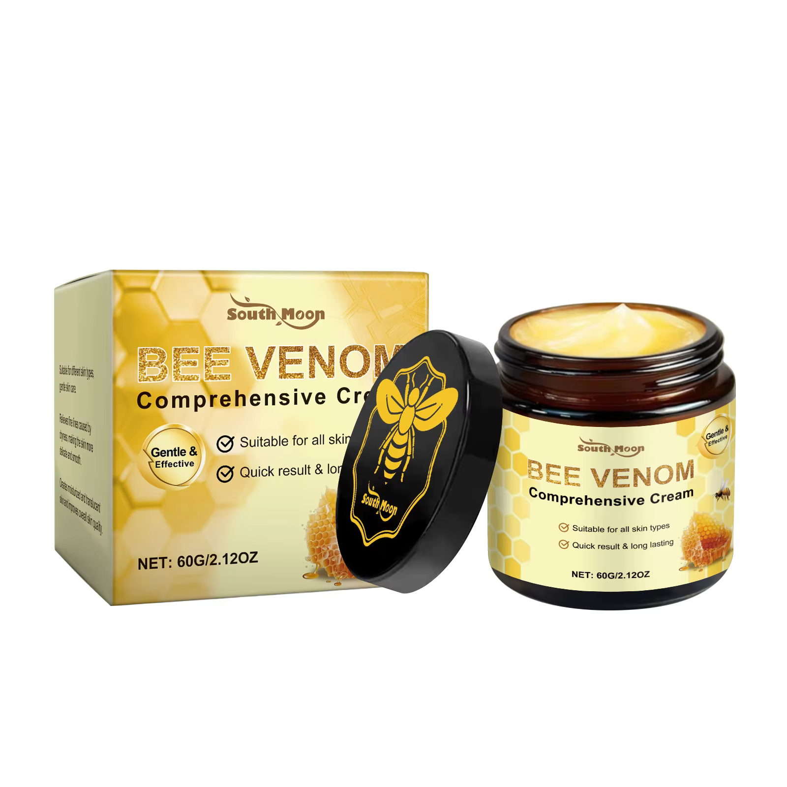 Crème hydratante pour le visage au venin d'abeille, nourrit la sécheresse, raffermissant, réparation