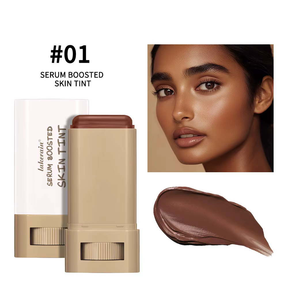 Stick de fond de teint teinté pour une peau lisse et repulpée, sérum hydratant pour la peau, baume f