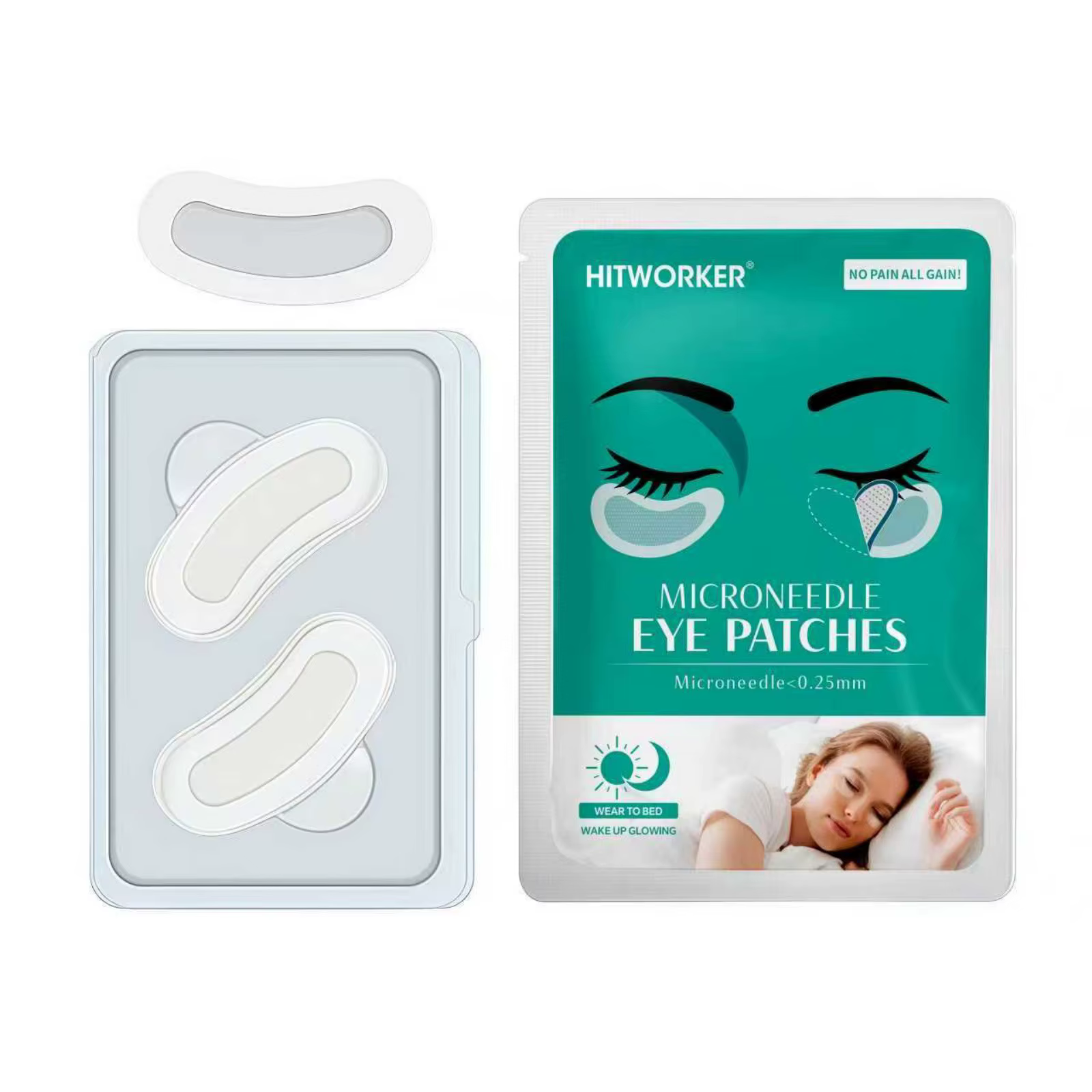 Masque pour les yeux à l'acide hyaluronique, lot de 2 - procure de l'hydratation et des nutriments à