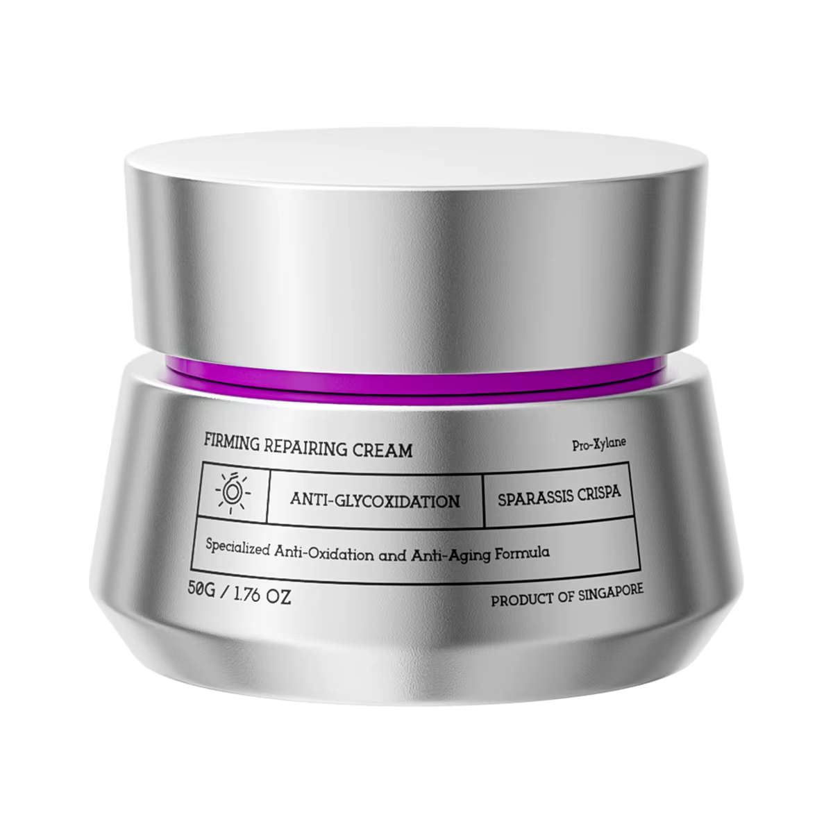 Crème visage raffermissante et éclaircissante – Anti-âge au levure RNA, β-Eudesmol, Carnosine, VCIP,