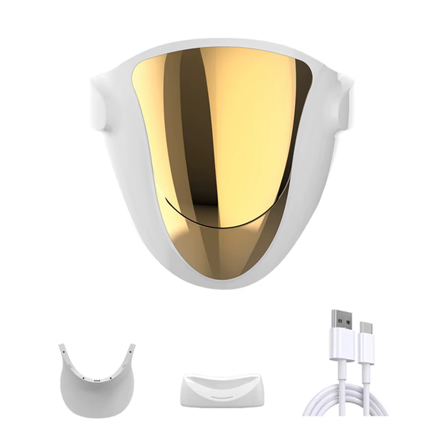 NIR LED masque Facial thérapie par la lumière rouge respirant 3 couleurs 807 lampe Anti-âge traiteme