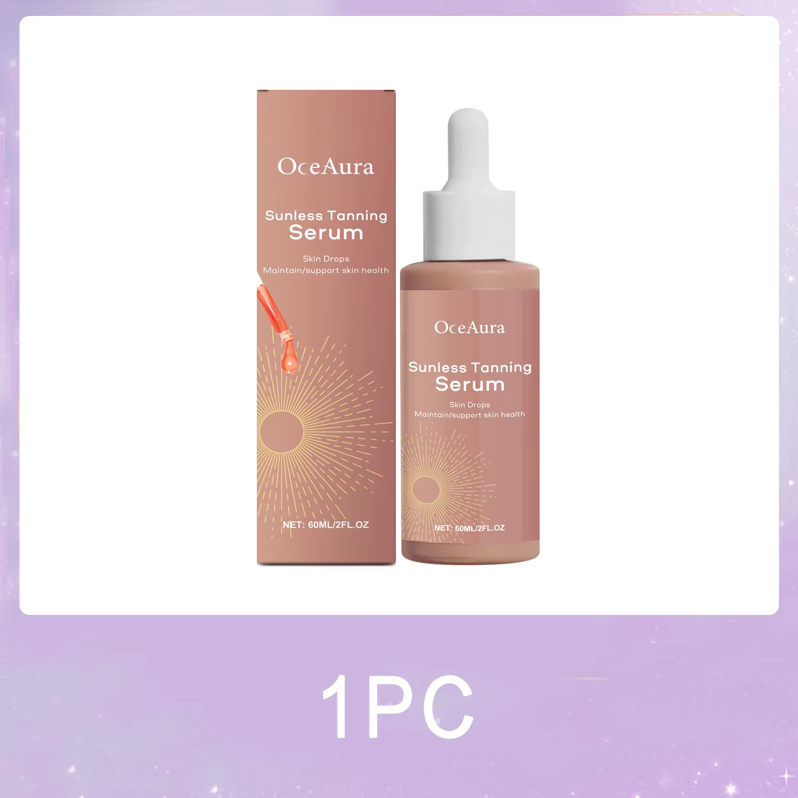 Gouttes autobronzantes à base de plantes, correcteur de couleur, lueur naturelle de la peau, hydrate