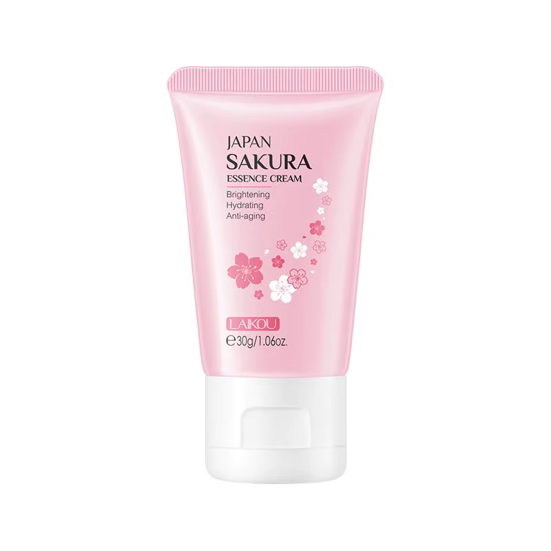 Crème pour le visage à l'essence de cerisier japonais LAIKOU 30g, crème hydratante pour le visage à 