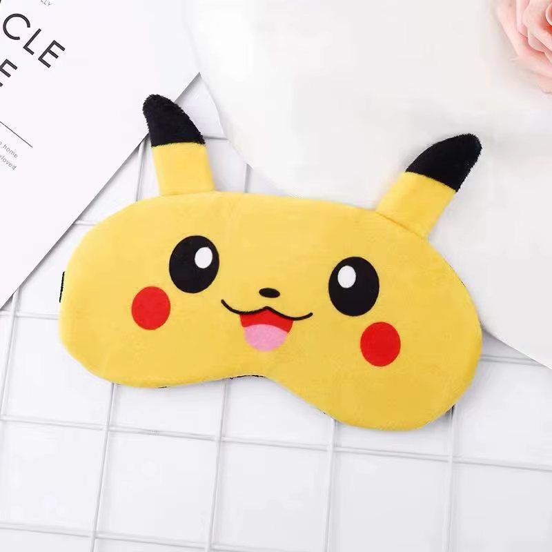 Masque de sommeil Pikachu, cache-yeux mignon en forme de Pikachu, bandeau pour la nuit, masque de so
